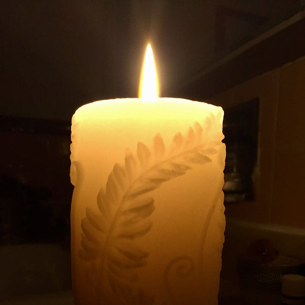 Fern Pillar Candle